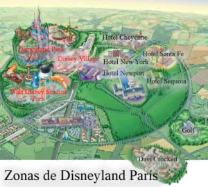 Mapa de Disneyland Paris