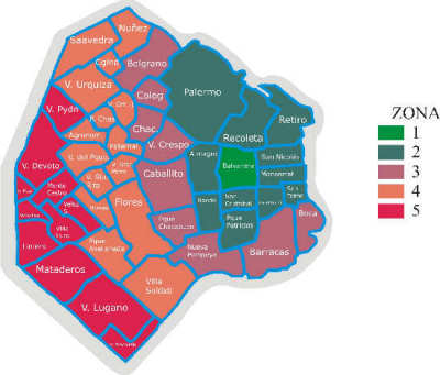 Mapa de Barrios de Buenos Aires