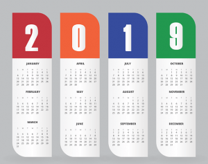 Calendario del 2019