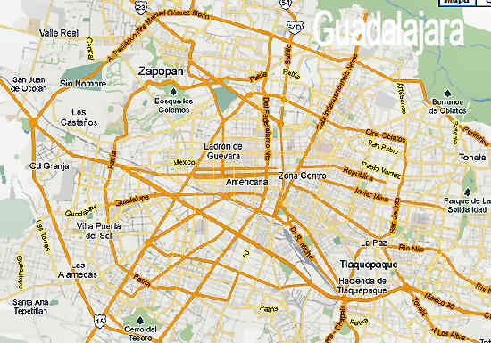 Mapa de Guadalajara | Direcciones en Guadalajara