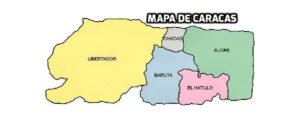 Mapa de Caracas Venezuela