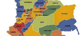 Mapa de Colombia con sus departamentos
