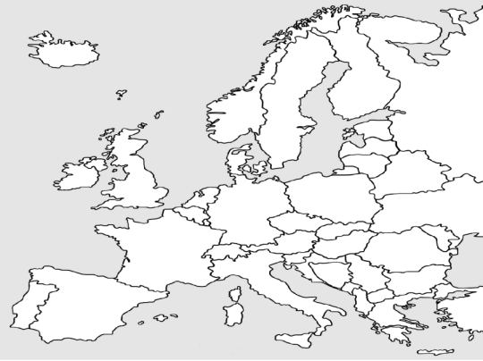 ⛳ Mapa de Europa en Español - Con Países y Capitales