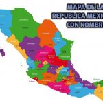 Mapa de México con estados