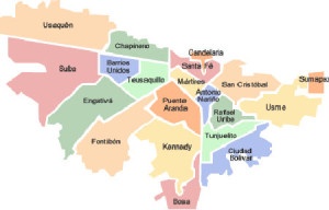Mapa Bogota