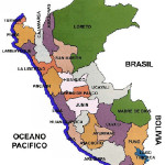 Mapa político del Perú y sus provincias.