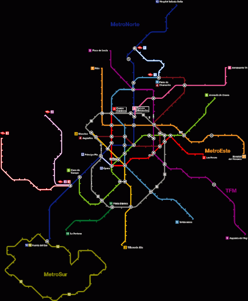 Mapa Metro Madrid Guía Completa Para Viajar Descubre Los Mejores Destinos Y Consejos 5224