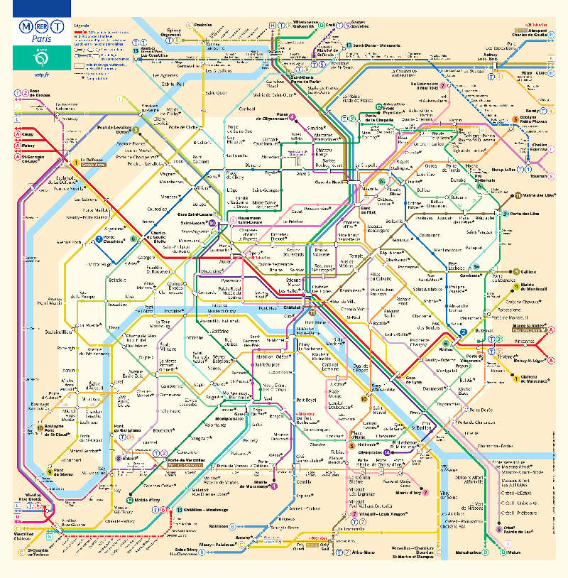 metro paris mapa